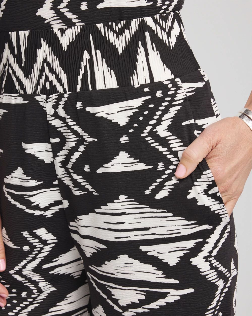 Travelers™ Crinkled Knit Wide-Leg Pants | Chico's